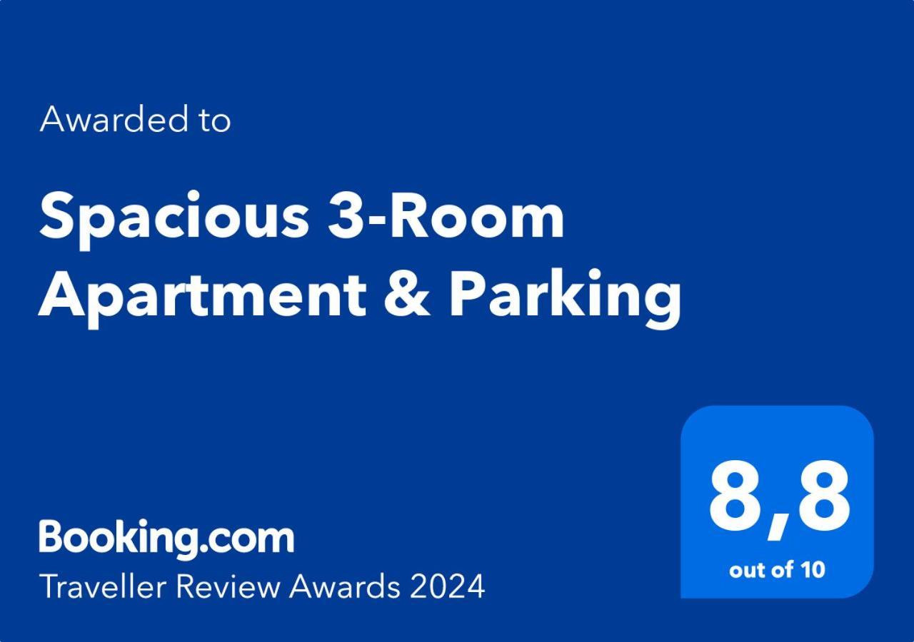Spacious 3-Room Apartment & Parking リガ エクステリア 写真